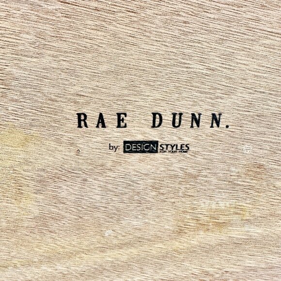 Rae Dunn BUT FIRST COFFEE Wooden Coffee Station Organizer Metal Handle Hooks - Picture 4 of 12